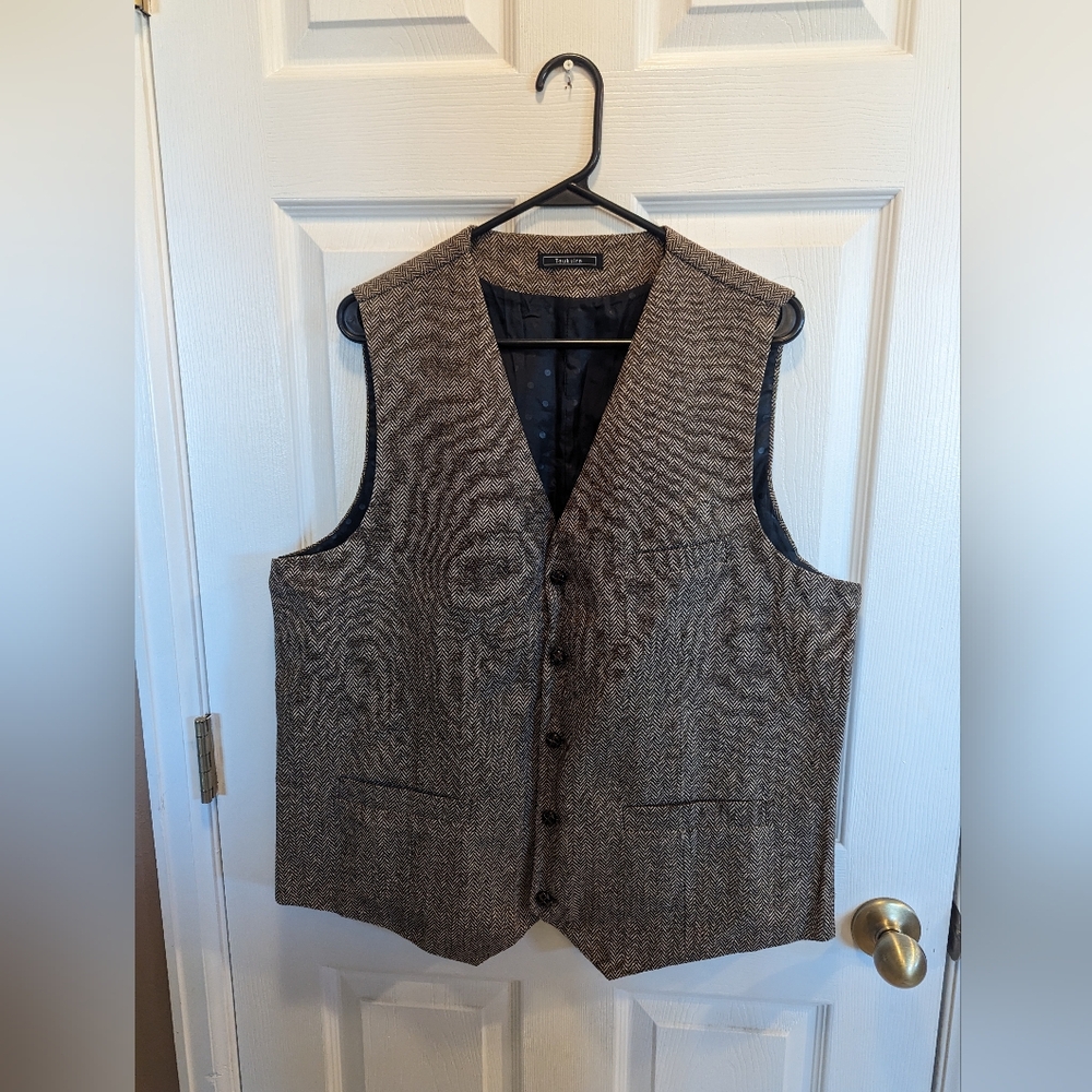 Men's V-Neck Suit Vests Slim Fit Casual Business